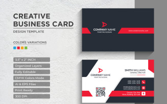 Modern and Creative Business Card Design - Corporate Identity Template V.041