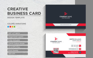 Modern and Creative Business Card Design - Corporate Identity Template V.042