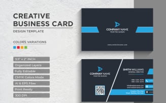 Modern and Creative Business Card Design - Corporate Identity Template V.044