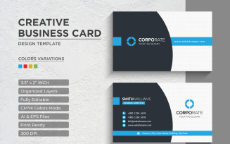 Modern and Creative Business Card Design - Corporate Identity Template V.068