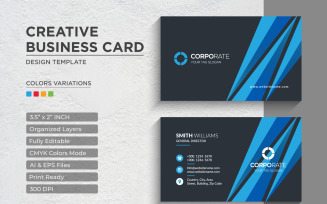 Modern and Creative Business Card Design - Corporate Identity Template V.070