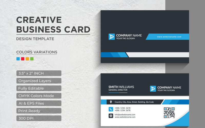 Modern and Creative Business Card Design - Corporate Identity Template V.079