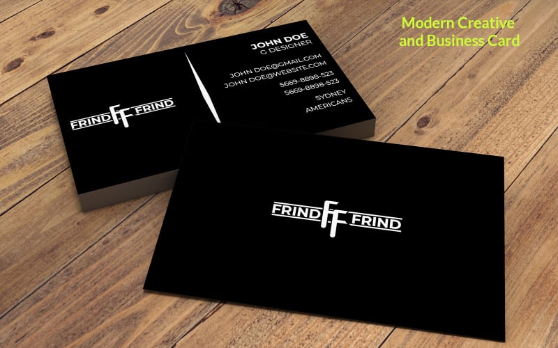 Modern Creative and Business Card Card Template Corporate Identity