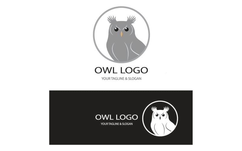Owl Logo Design Vector Temlpate Logo Template