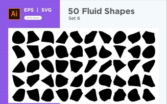 Abstract Fluid Shape 50 Set Vol 6