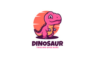 Dinosaur Mascot Cartoon Logo
