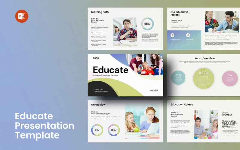 Educate PowerPoint Presentation Template PowerPoint Template