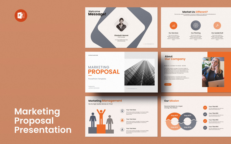 Marketing Proposal Pptx Template PowerPoint Template