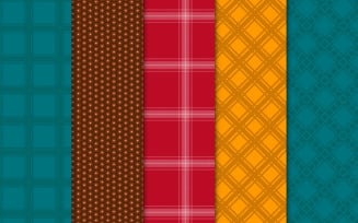 Modern gingham plaid pattern bundle