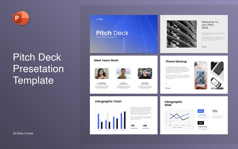 Pitch-Deck Presentation Template PowerPoint Template