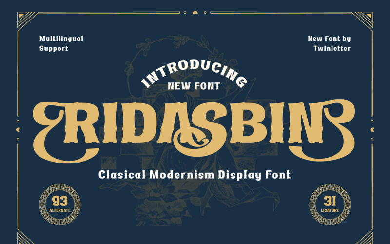 Ridasbin | Serif Classic Modernism Font