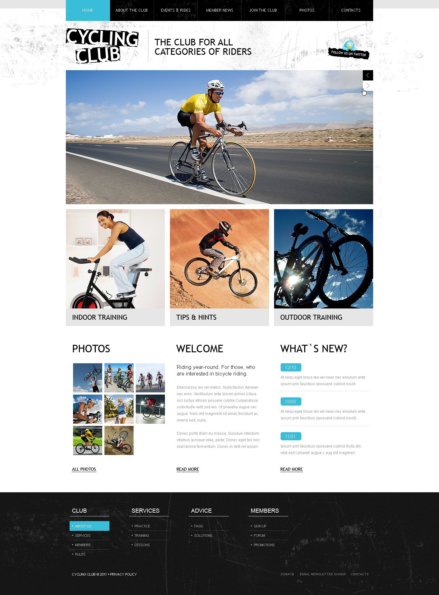 WordPress thema over Fietsen №34114 - screenshot