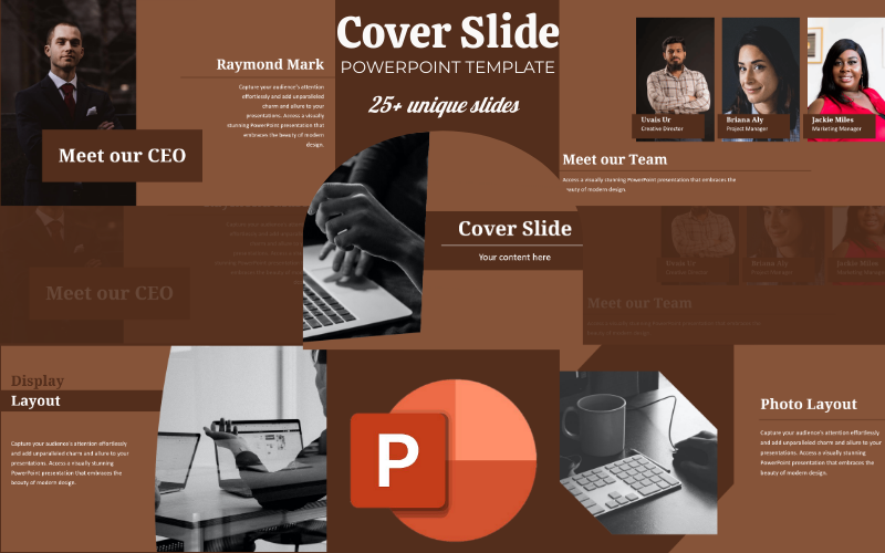 Cover Slide PowerPoint Template