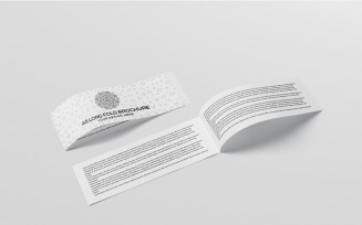 A5 Long Bi-Fold Brochure Mockup