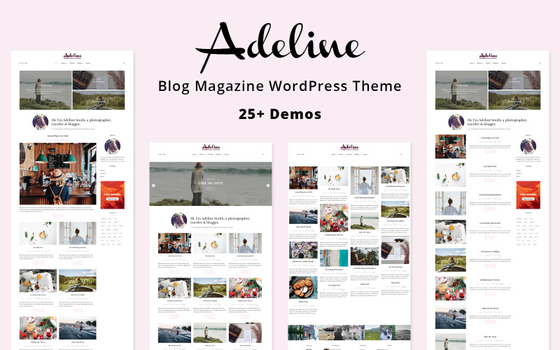 Adeline - Lifestyle Personal WordPress Blog Theme WordPress Theme