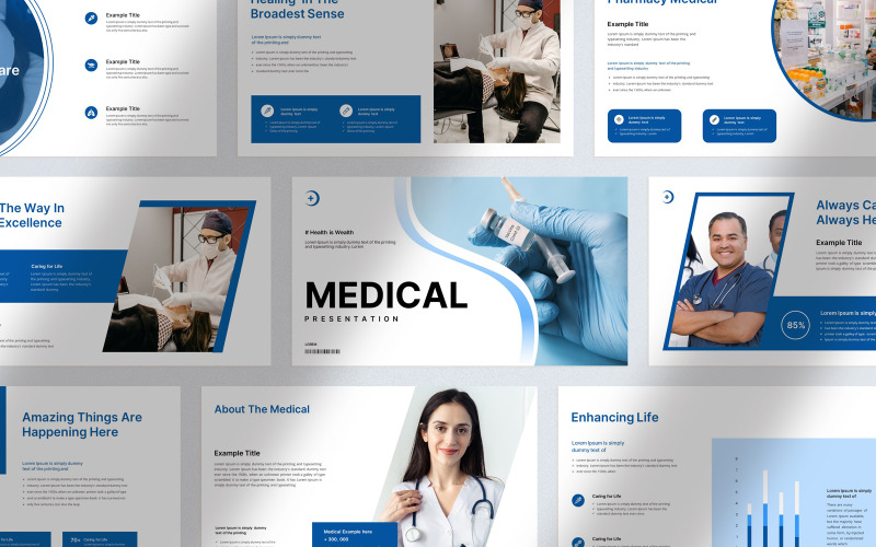 Creative Medical Presentation Template PowerPoint Template