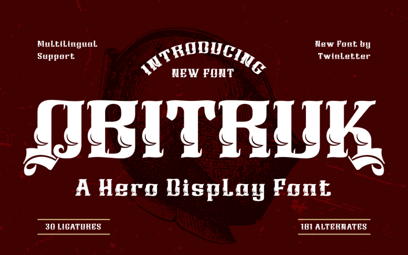 OBITRUK | Display Hero Font