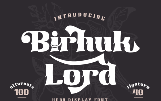 Birhuk Lord | Display Hero Font