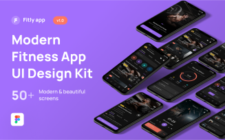 Fitly App - Modern Fitness App UI Design Kit