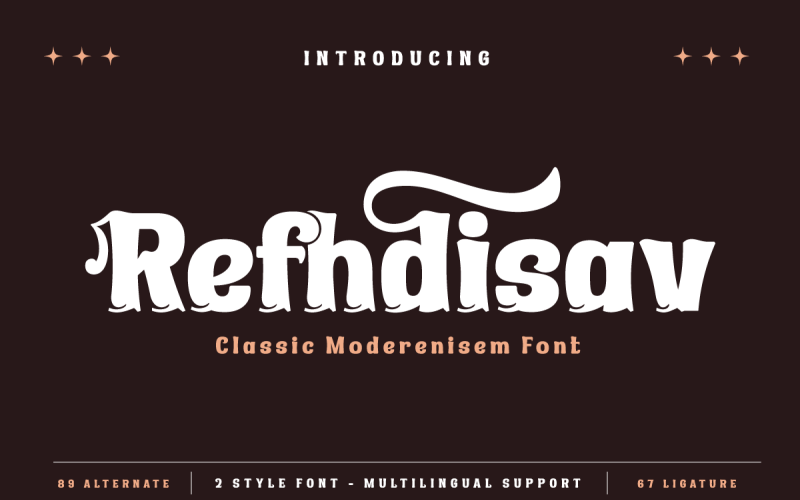 Refhdisav | Serif Classic Modernism Font