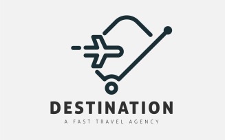 Travel Logo Design Template. Concepts For Luggage And Flight.