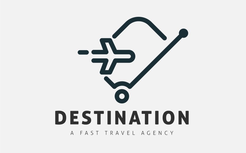 Travel Logo Design Template. Concepts For Luggage And Flight. Logo Template