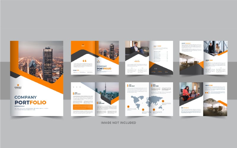 Company Profile Brochure, Corporate Identity design template layout