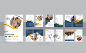 Company Profile Brochure, Corporate Identity template layout