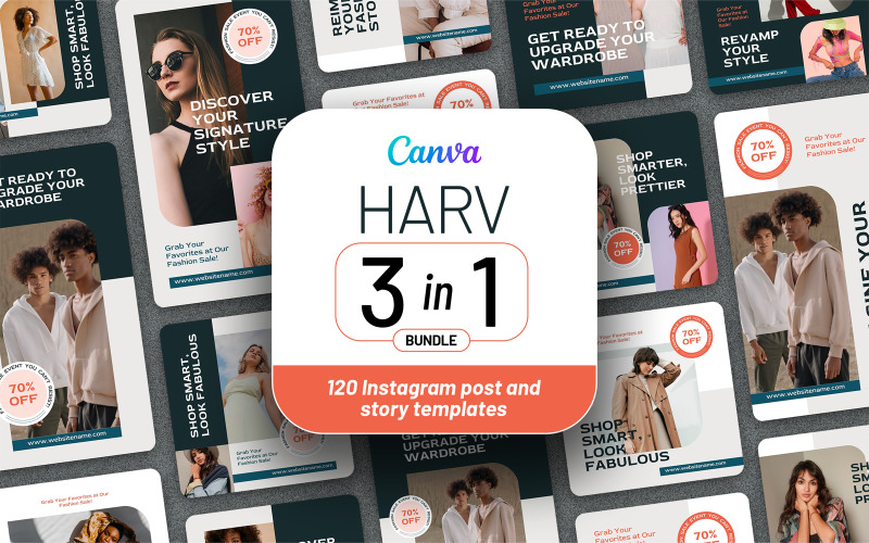 Harv - Canva Instagram Pack Social Media