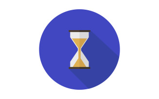 Hourglass illustrated on a white background