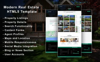 Ifnyhomes - Modern Real Estate Agency's Website Template