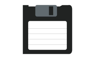 Floppy illustrated in vector on a white background