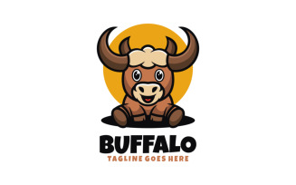 Buffalo Mascot Cartoon Logo