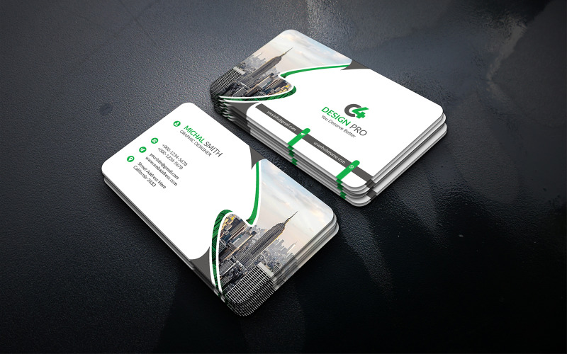 Business Card Template Classic Corporate Identity