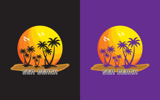 Creative Beach T-Shirt Design for Men and Women
