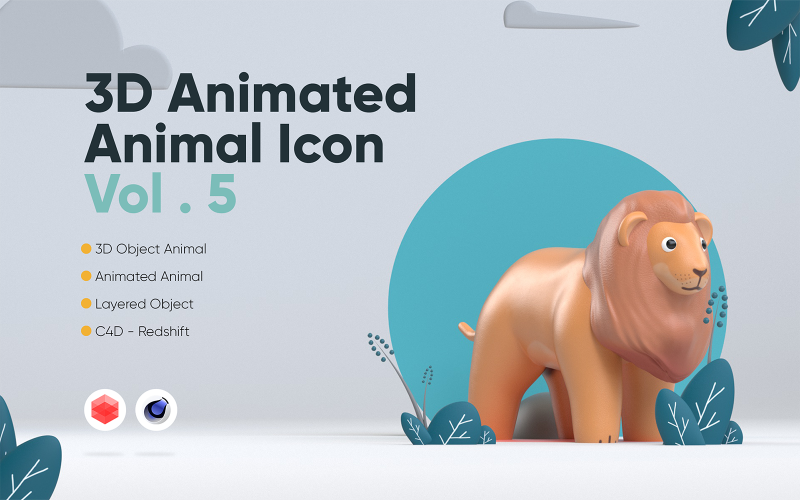 3D Animated Animals Vol.5 Model