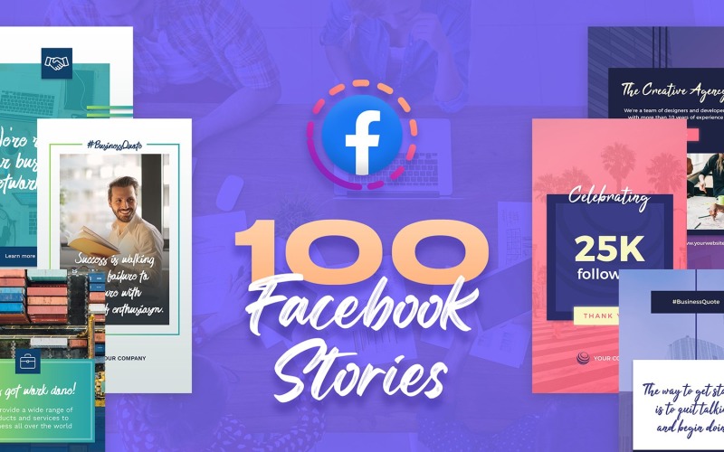 100 Facebook Stories - Social Media Stories
