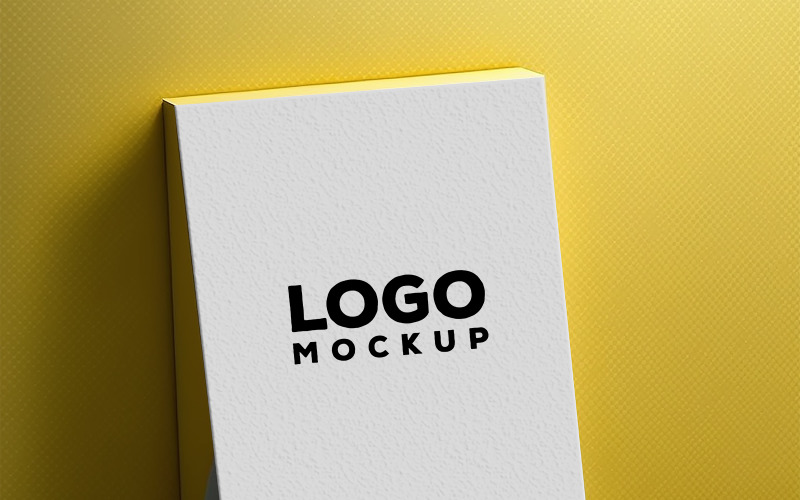 Logo mockup | 3d Box Sing Mockup | Sing Logo Mockup Product Mockup