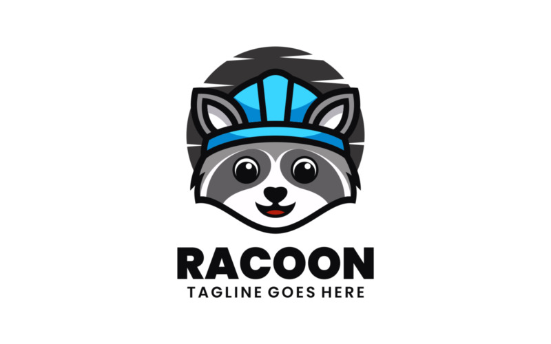Raccoon Mascot Cartoon Logo 3 Logo Template