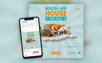 Real Estate House Property Selling Social Media Post Template