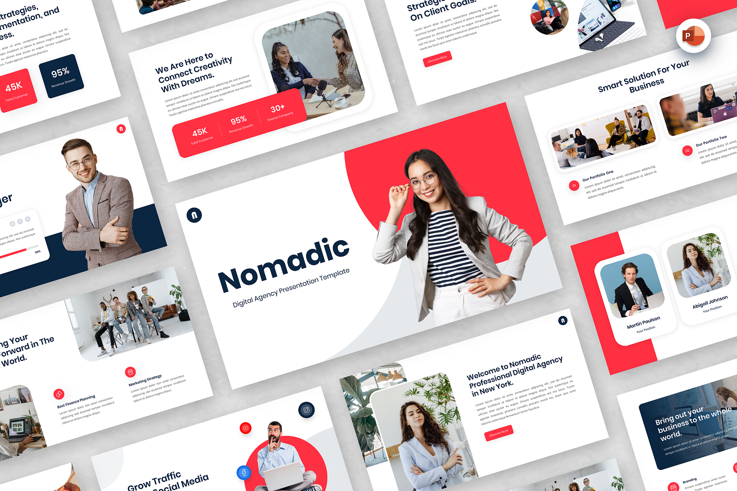 Nomadic - Digital Agency PowerPoint Template