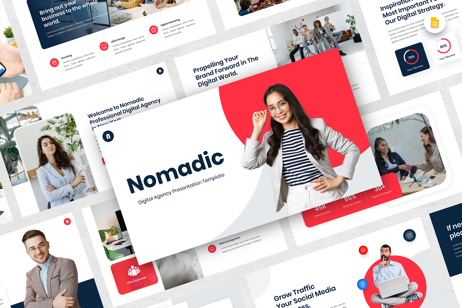 Nomadic - Digital Agency Google Slide Template