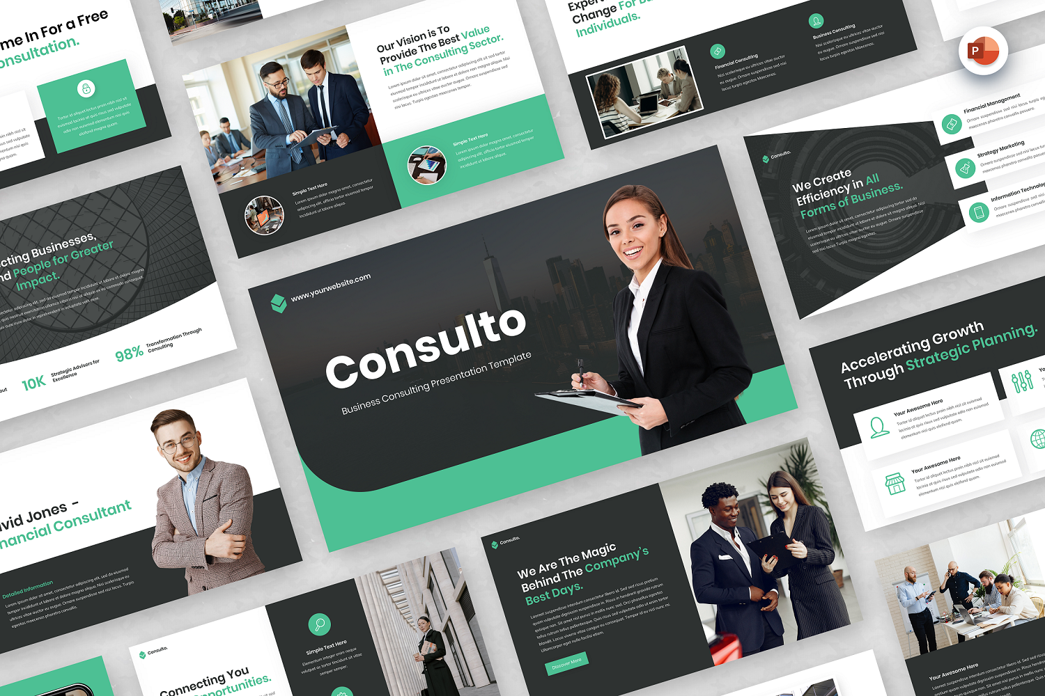 Consulto - Business Consulting PowerPoint Template