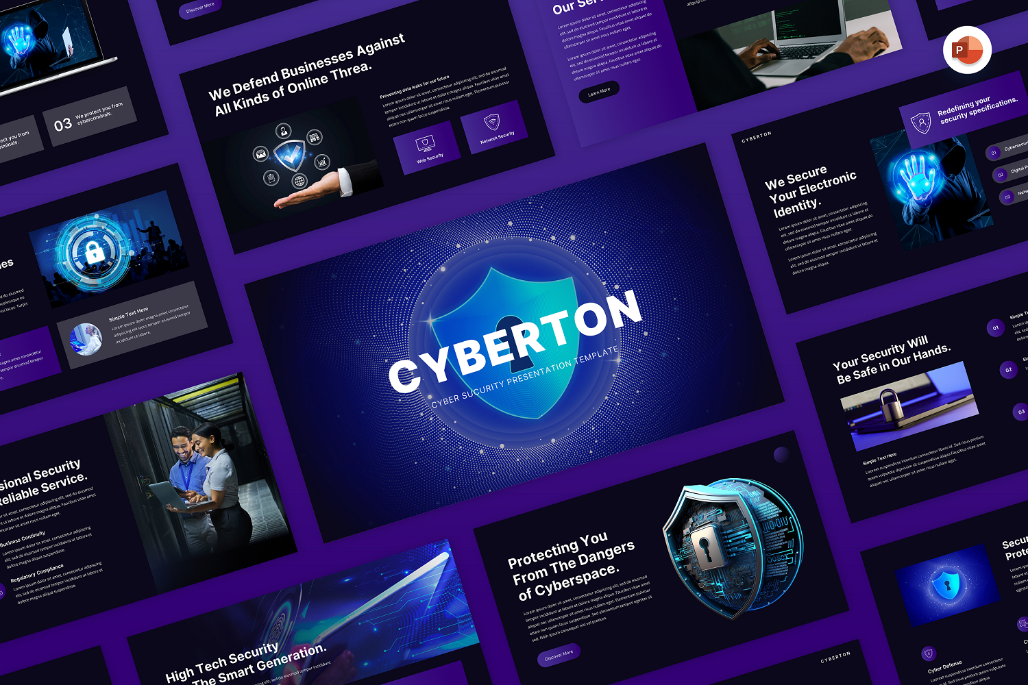 Cyberton - Cyber Security Powerpoint Template