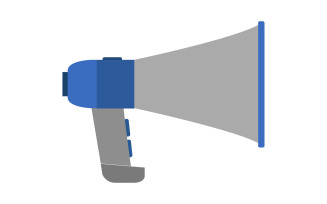 Megaphone illustrated on background in vector