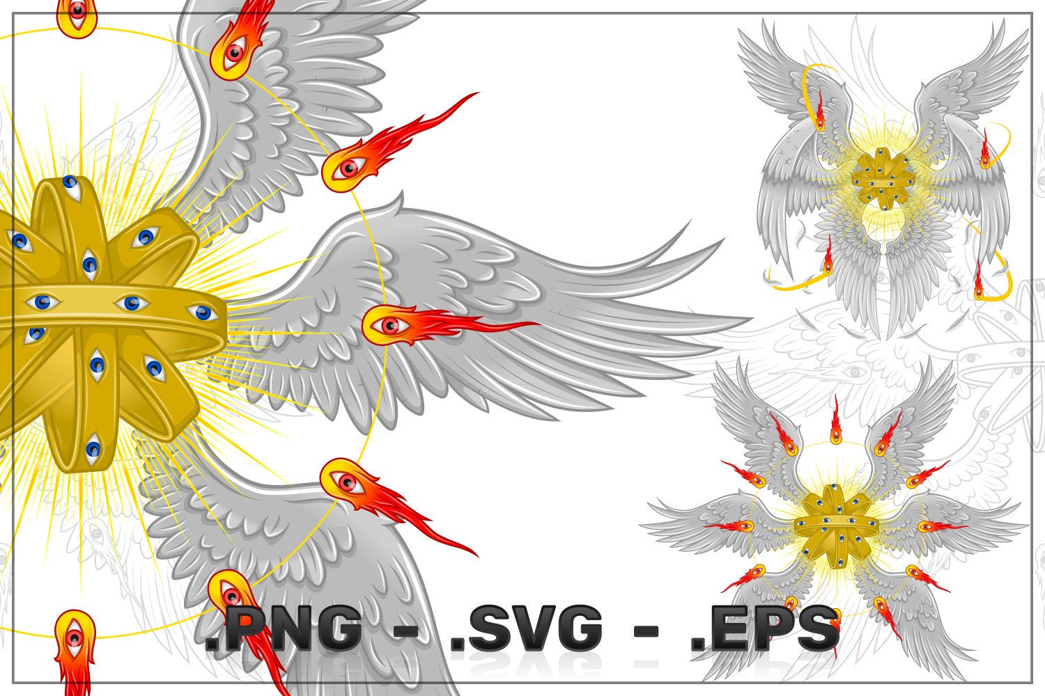 Kit Graphique #341650 Wings Winged Divers Modles Web - Logo template Preview