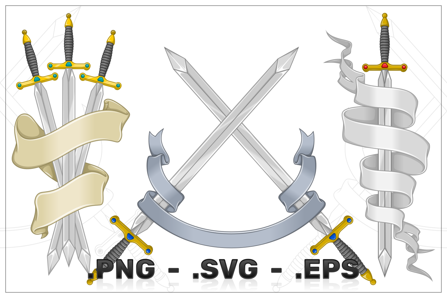 Kit Graphique #341665 Sword Swordsman Divers Modles Web - Logo template Preview