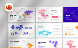 World Bank Region Map Presentation Template