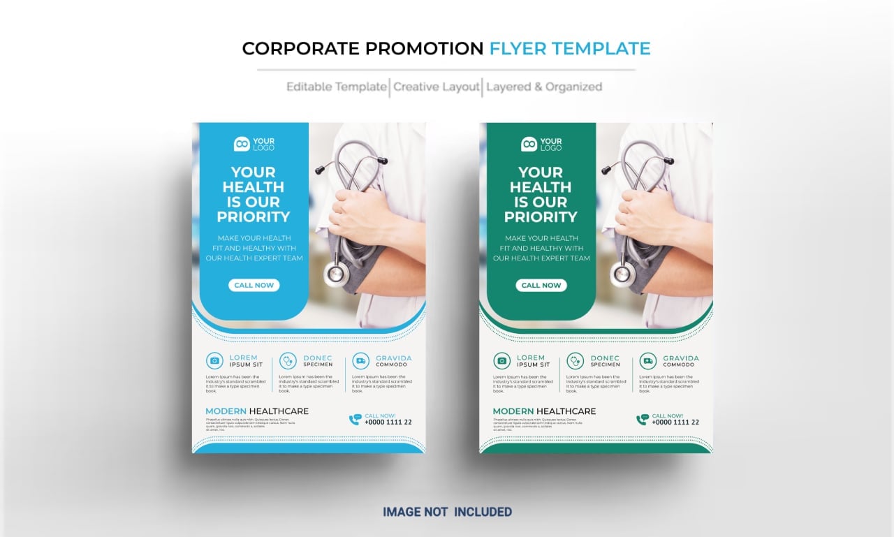 Kit Graphique #341790 Healthcare Flyer Divers Modles Web - Logo template Preview