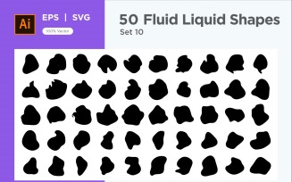 Fluid Liquid Shape V1 50 SET 10